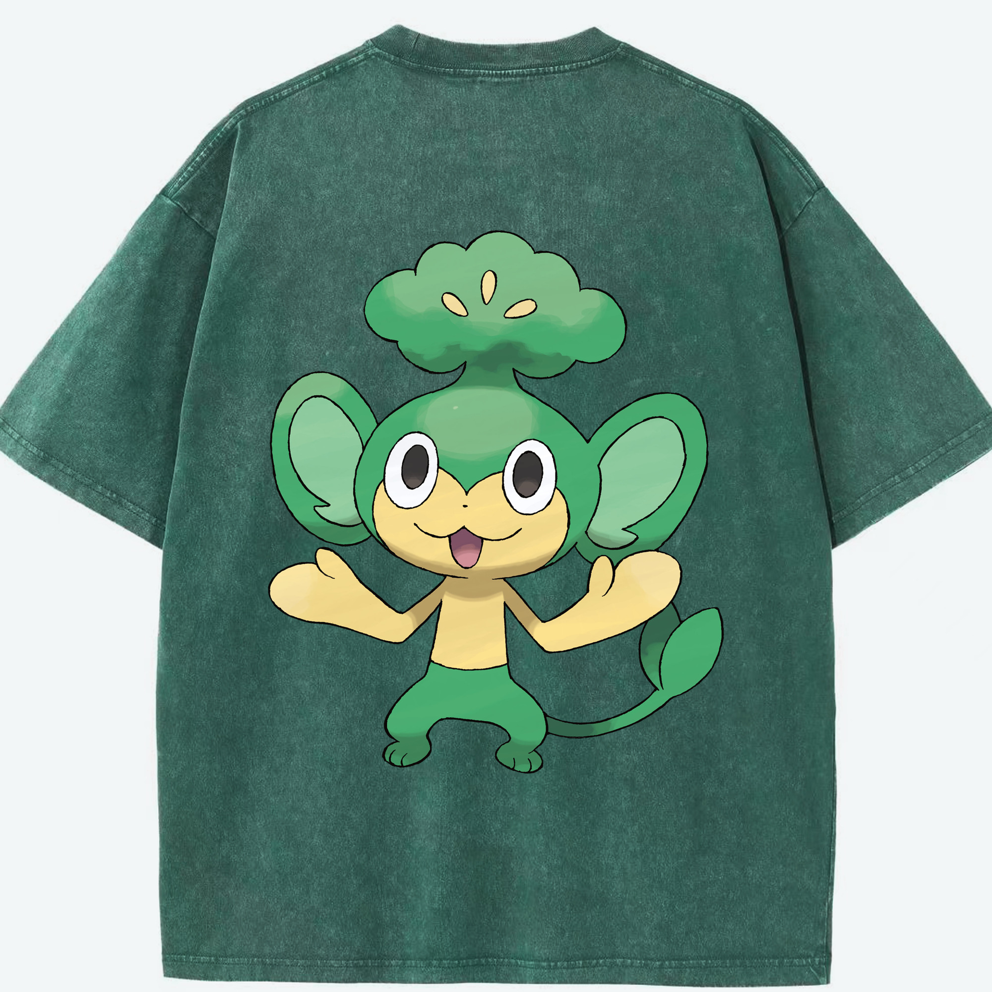 （画像用） ポケットモンスター Pokémon 綿100% ヴィンテージ風 半袖Tシャツ（背面プリント）